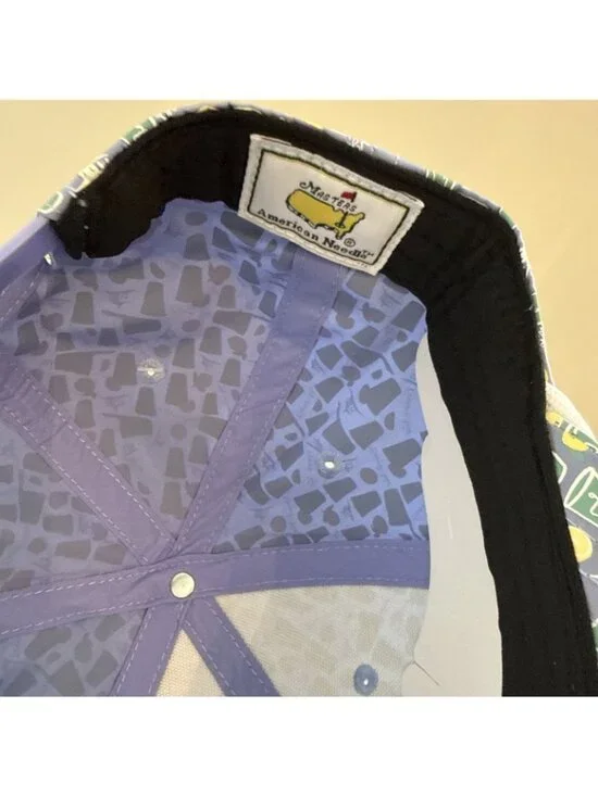 Masters Golf Hat Crows Nest Blue SnapBack In Hand - Picture 6 of 6